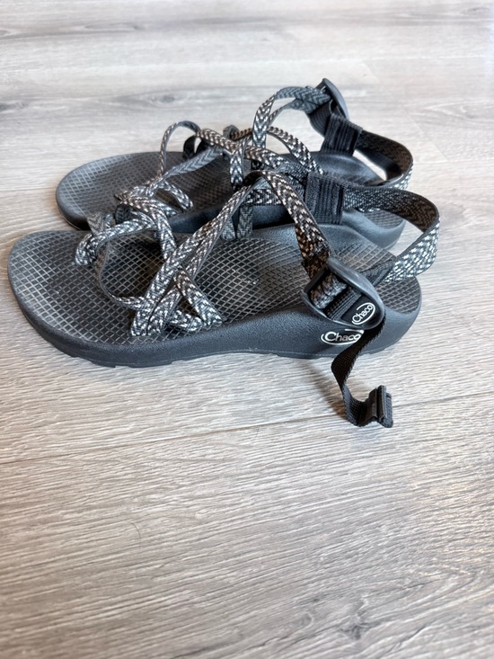 Chaco Women's Strappy Sandals in Black and Gray - Picture 5 of 8